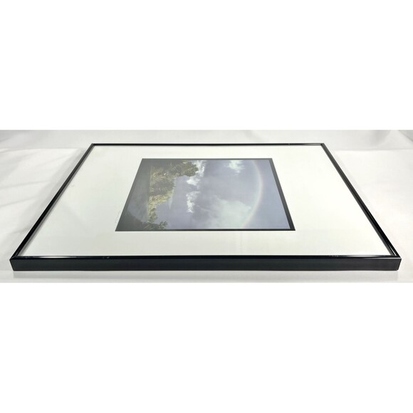 20"x16" Rainbow in the Clouds Framed Matted Wall Art Signed by Artist - Picture 10 of 10